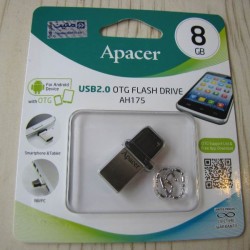 فلش مموری اپيسر مدل AH175 OTG ظرفيت 8گيگابايت | Apacer AH175 OTG USB Mobile Flash Memory- 8GB