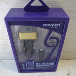 شارژر فندکی سیوکربس مدل CIYOCORPS Dual Car Charger ES-15S 12-24V 3.4A | ES-15S