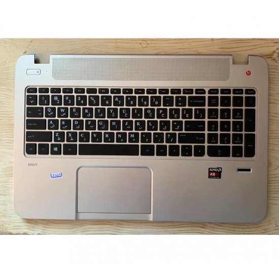 قابC با فینگرپرینت و تاچ پد و کیبرد و سوییچ نوت بوک HP Envy 15 15-j000|Frame with fingerprint and touchpad and keyboard and switch for HP Envy 15 15-j000 notebook