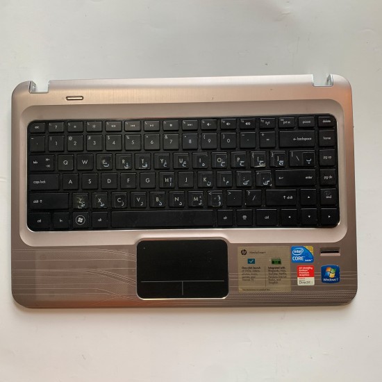قاب C همراه با کیبرد و تاچ پد برد و فلت اثر انگشت نوت بوک HP Pavilion DM4