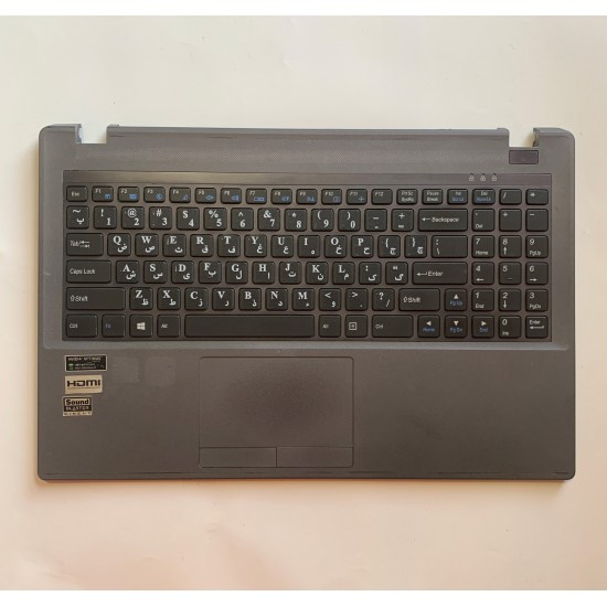 قاب C همراه کیبرد و تاچ پد نوت بوک clevo w650sr|C-frame with keyboard and touchpad for clevo w650sr notebook