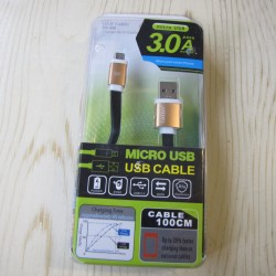 کابل شارژ یو اس بی به میکرو طلایی/Micro USB Cable  