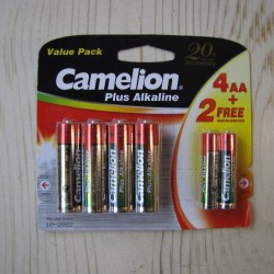 باطری قلمی 1.5  + باطری نیم قلمی 1.5 ولت / camelion plus alkaline  battery 1.5v 