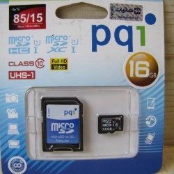 کارت حافظه میکرو اس دی پی کیو آی 16گیگابایت | Micro SDHC Class 10 UHS-I 16GB+SD 